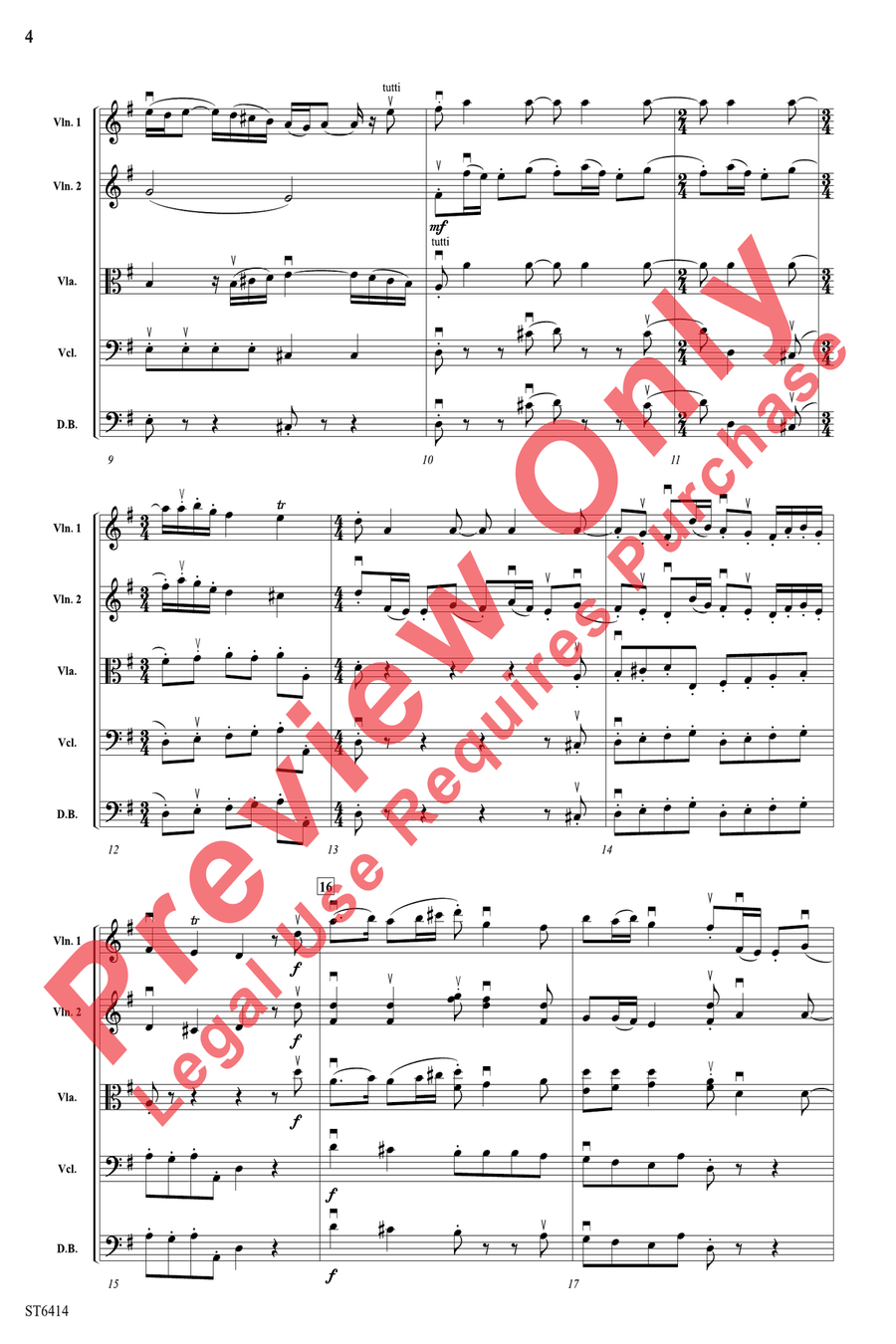 Pulcinella String Orchestra scores gallery preview page 4