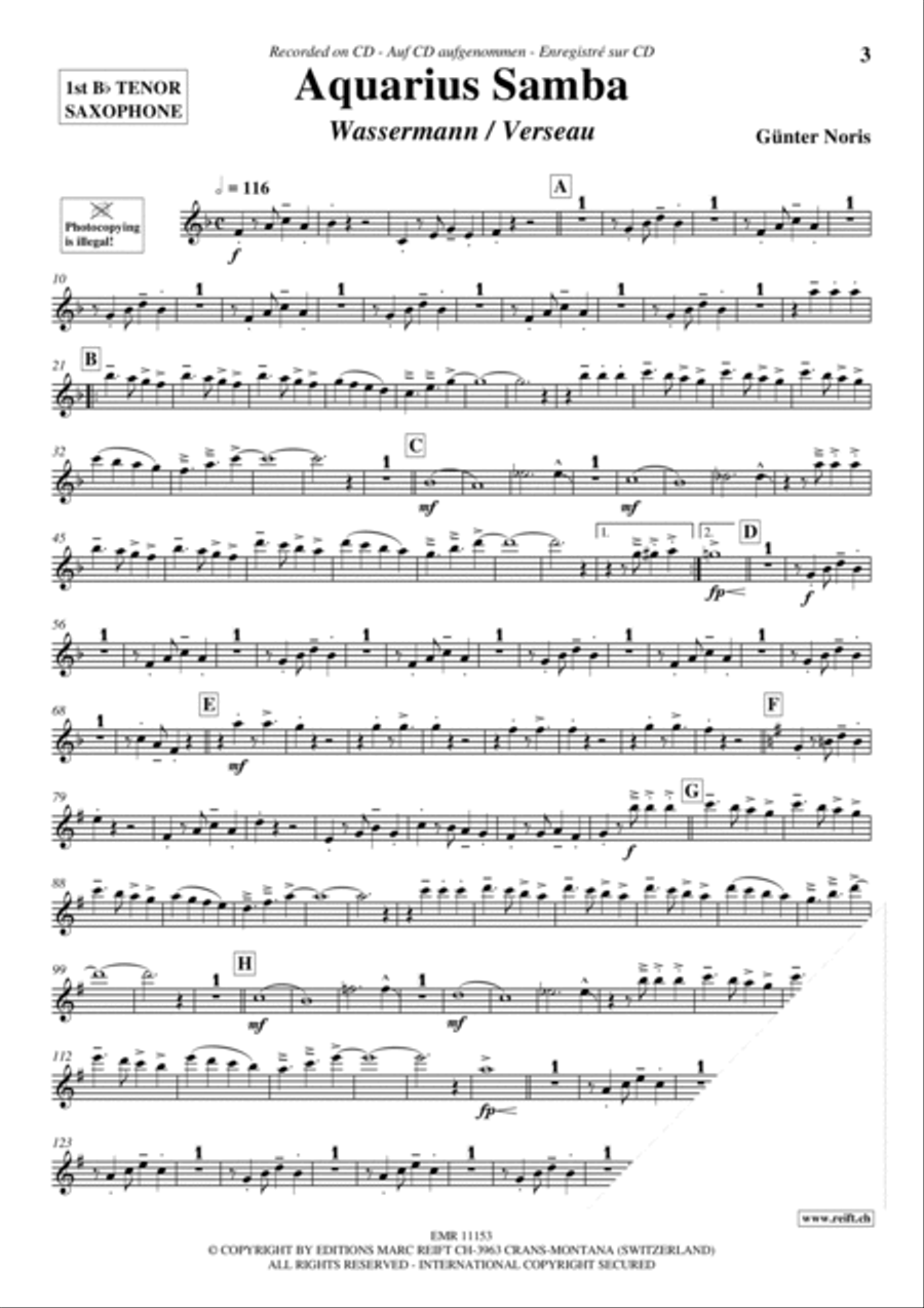 Play The 1st Tenor Sax With The Ballroom Dance Orchestra Vol. 1 Tenor Saxophone scores gallery preview page 4