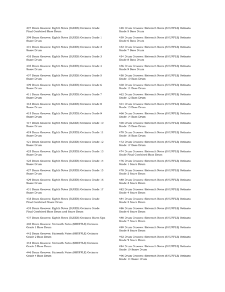 PONS DRUM METHOD Drum Set scores gallery preview page 6