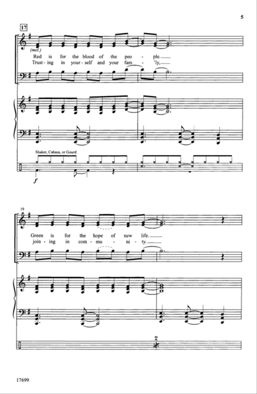 Celebrate Kwanzaa Choir scores gallery preview page 4