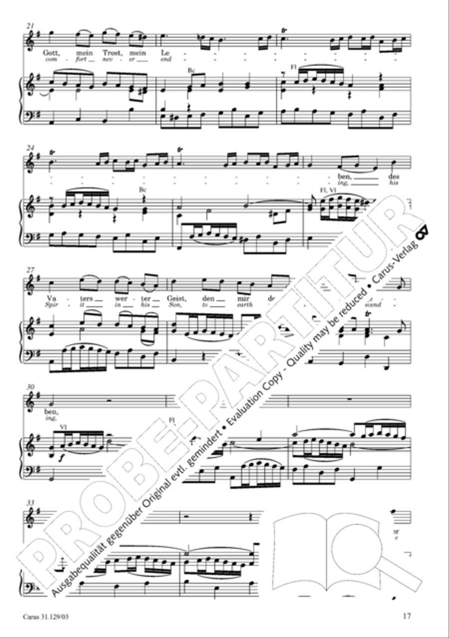 All glory to the Lord, our God (Gelobet sei der Herr, mein Gott) 4-Part scores gallery preview page 20