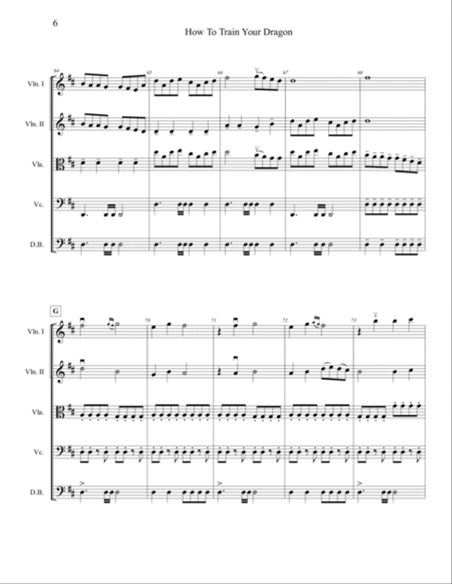 How To Train Your Dragon Score and Parts scores gallery preview page 6