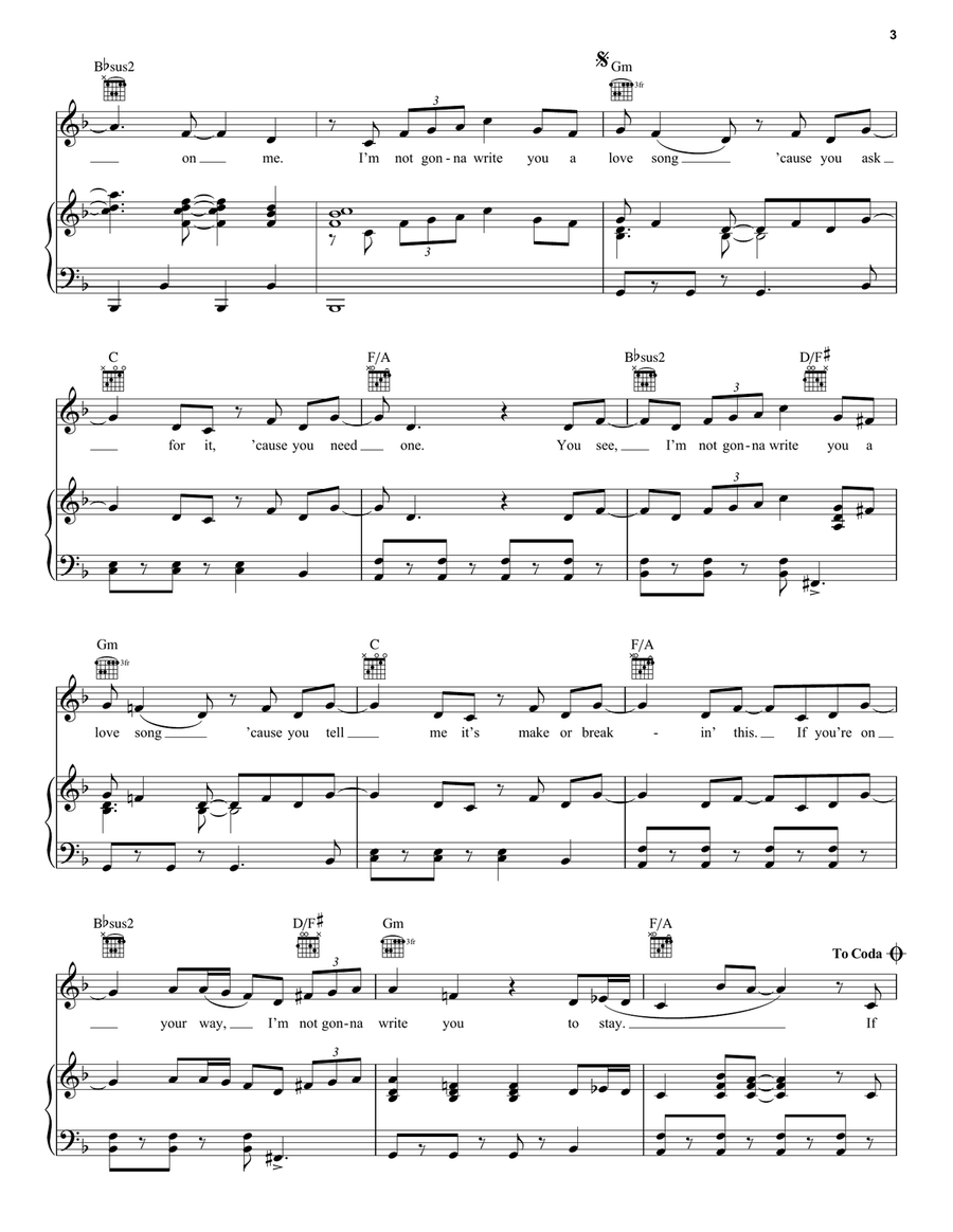 Love Song Acoustic Guitar scores gallery preview page 3