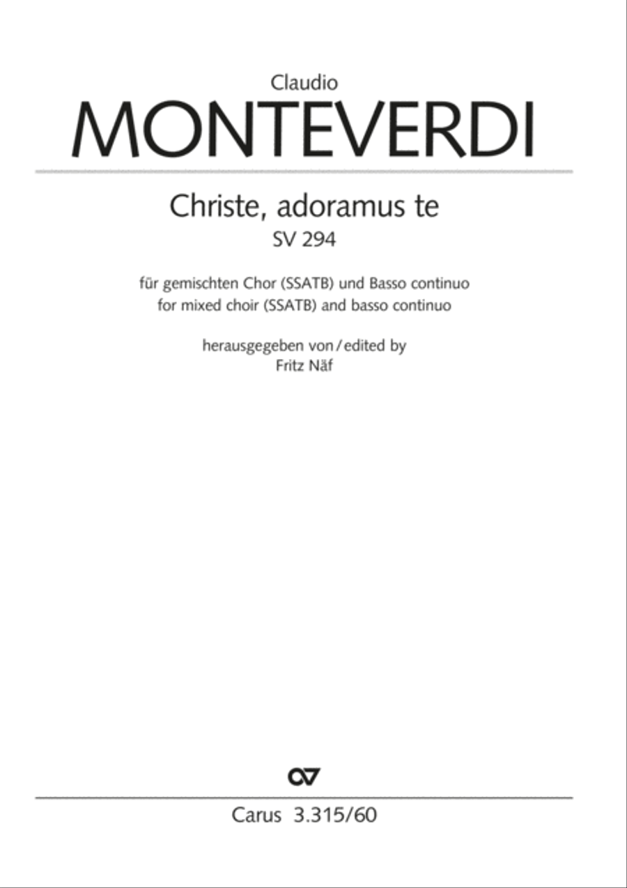 Christe, adoramus te SV 294 SSATB scores gallery preview page 2