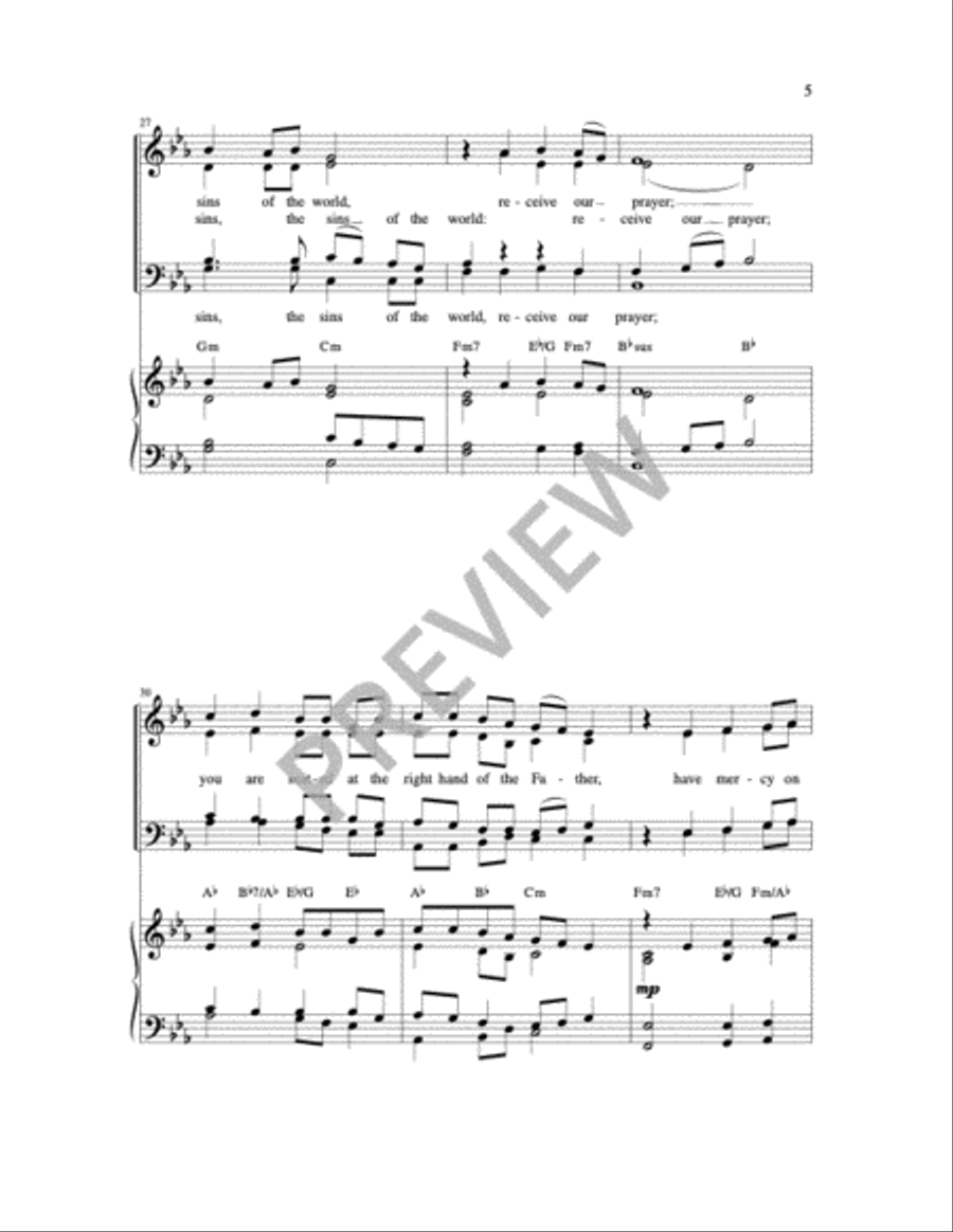 Glory to God-Mass of Wisdom Praise scores gallery preview page 10
