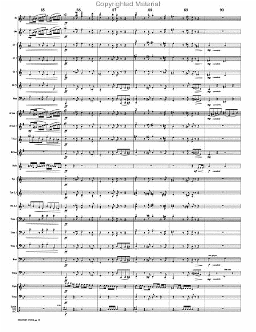 Concert Etude, Op. 49 Concert Band scores gallery preview page 18