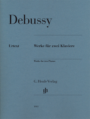 Book cover for Claude Debussy – Works for Two Pianos