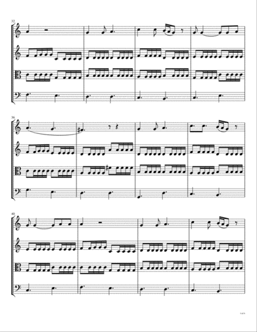You've Got To Hide Your Love Away String Quartet scores gallery preview page 5