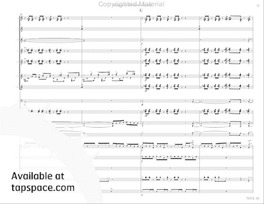 Joaquin on Sunshine Joaquin on Sunshine Percussion Ensemble scores gallery preview page 18