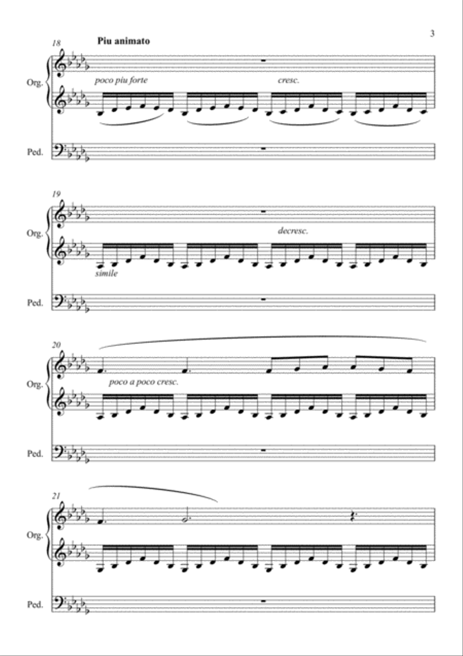 Love divine, all loves excelling Organ Solo scores gallery preview page 3
