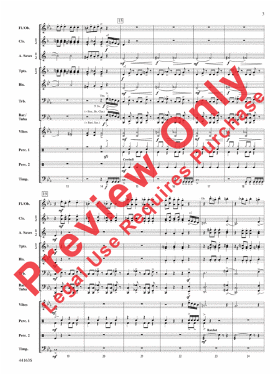 Secret Agent Sugar Plum Concert Band scores gallery preview page 4