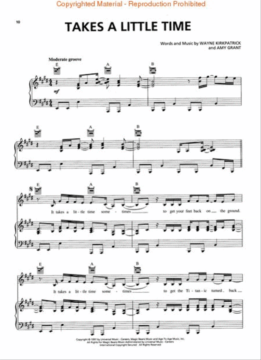 Amy Grant – Greatest Hits Piano, Vocal, Guitar scores gallery preview page 3