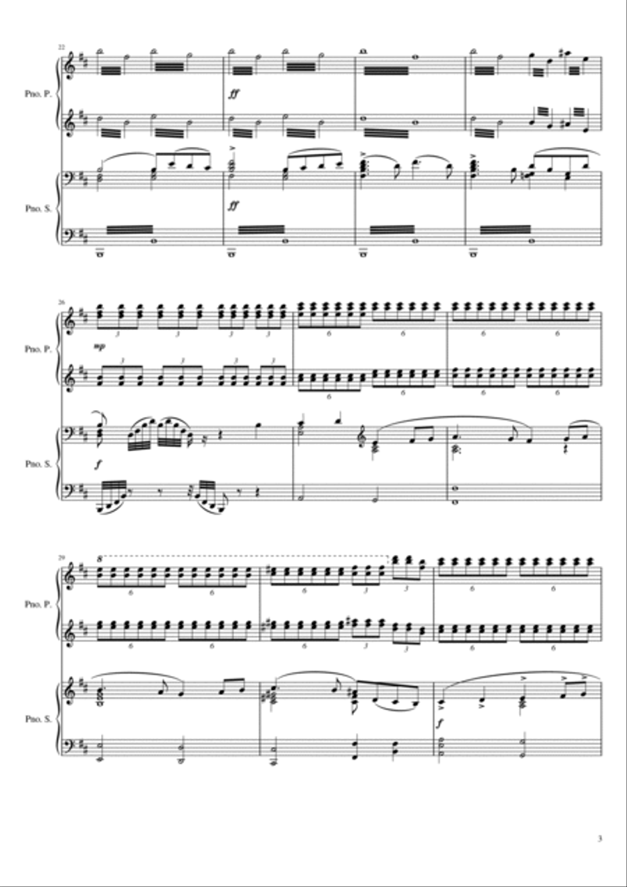 Tchaikovsky - Swan Lake Suite Excerpt, Op.20a I. Scene - Original (Arr. for Piano 4 hands) image number null