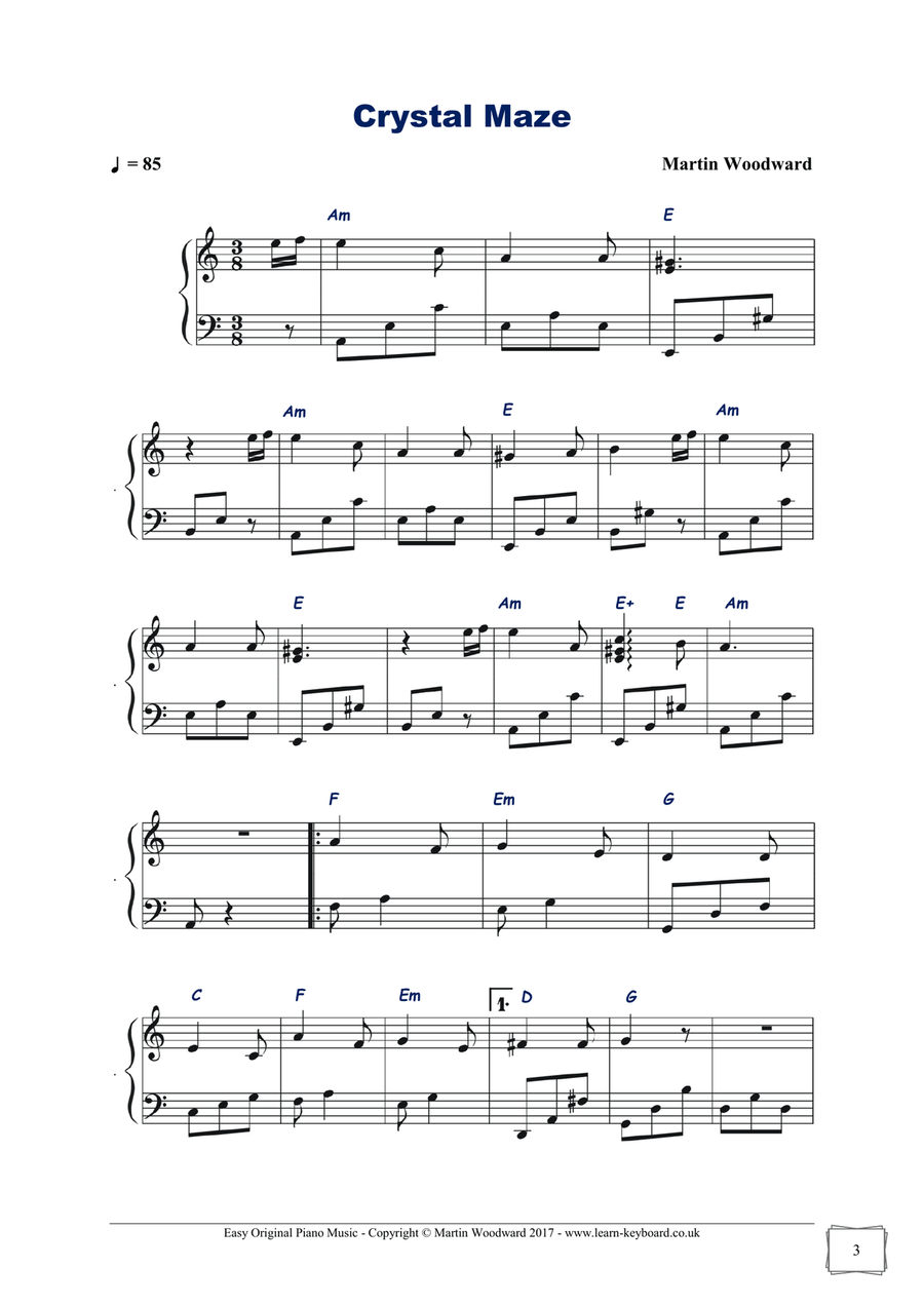 Crystal Maze Crystal Maze Piano Method scores gallery preview page 3