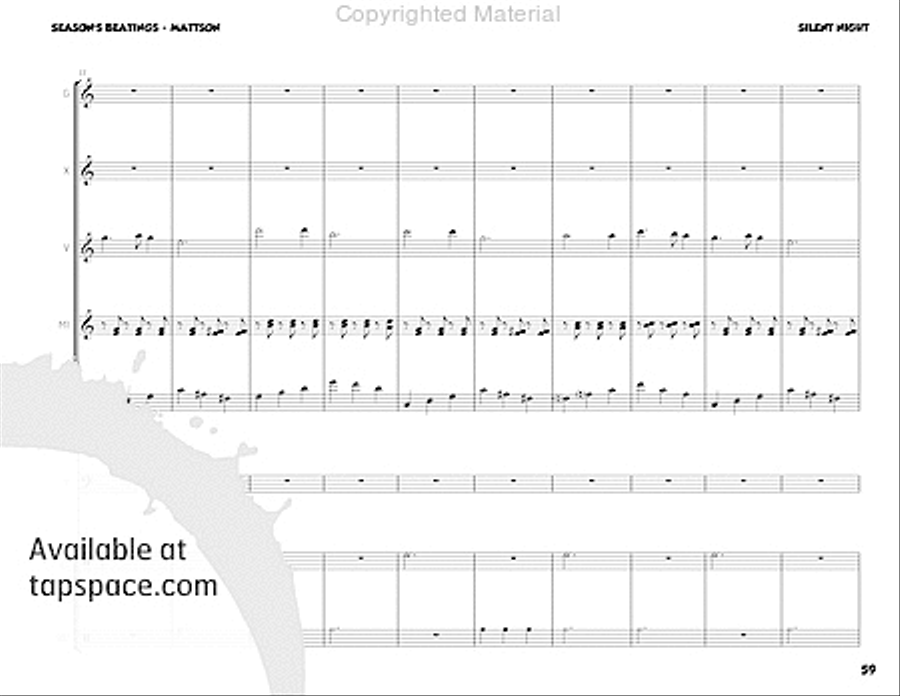 Season's Beatings Percussion Ensemble scores gallery preview page 75