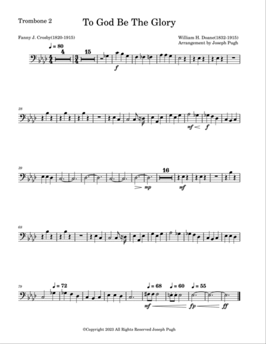To God Be The Glory To God Be The Glory Full Orchestra scores gallery preview page 4