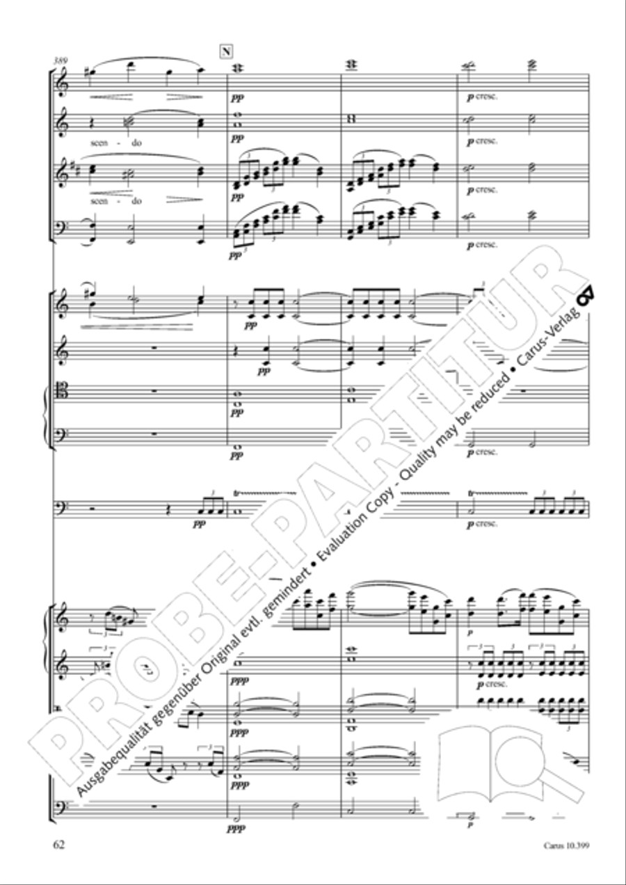 Schicksalslied, Op. 54 4-Part scores gallery preview page 63