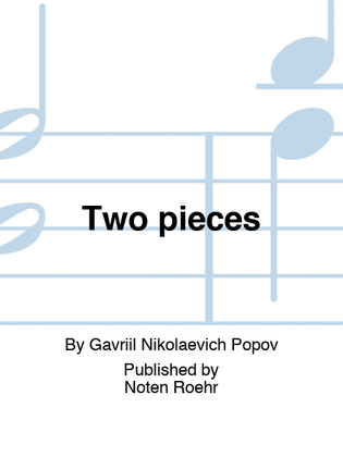 Book cover for Two pieces