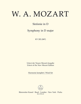 Symphony, No. 30 D major, KV 202(186b)