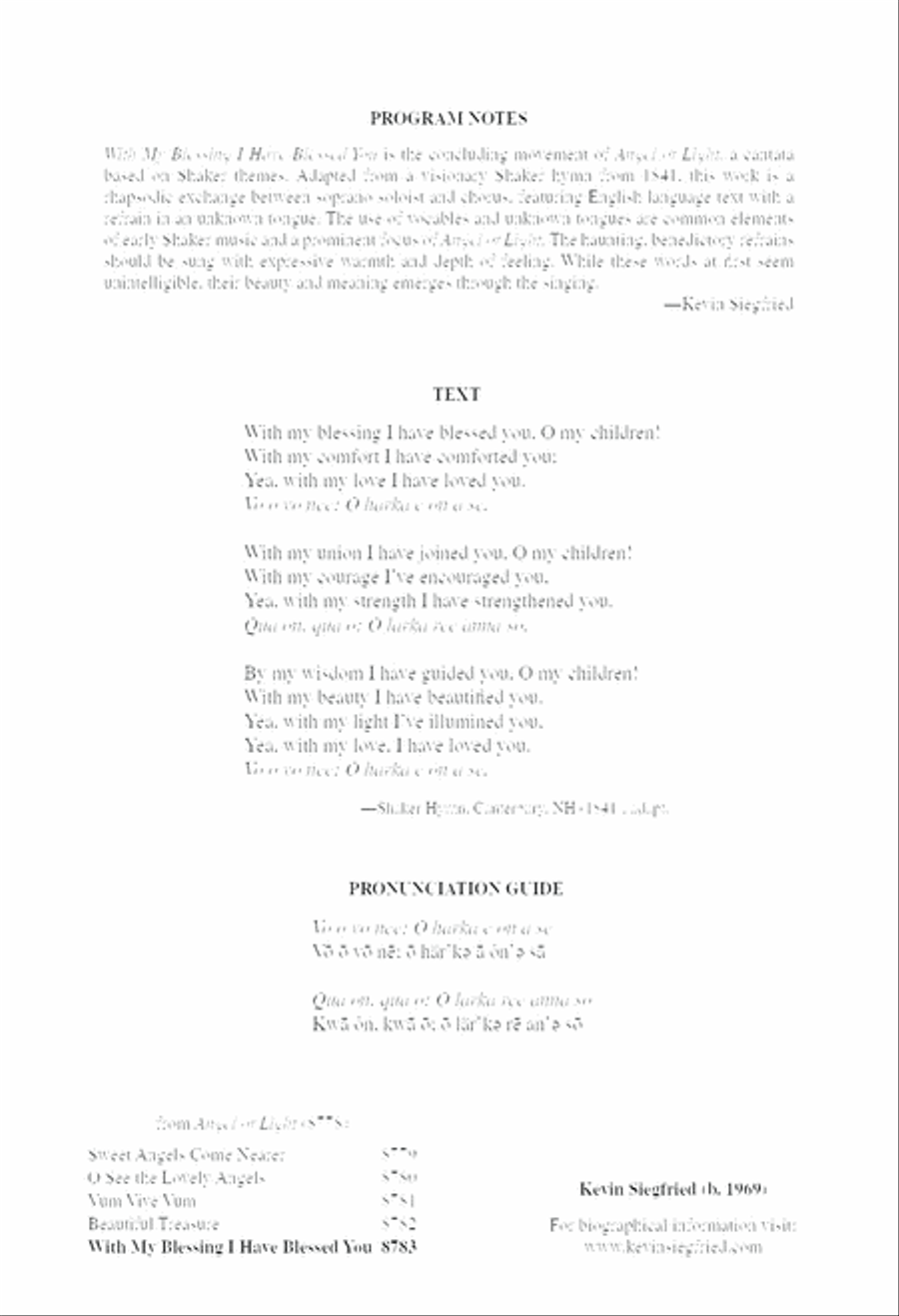 With My Blessing I Have Blessed You Divisi scores gallery preview page 2