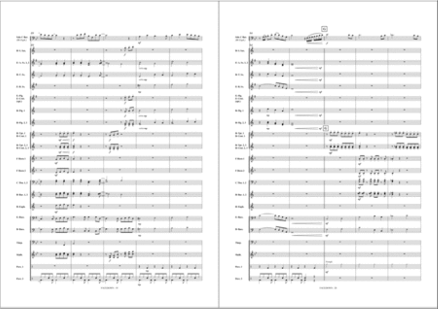 Facedown Fanfare Band scores gallery preview page 12