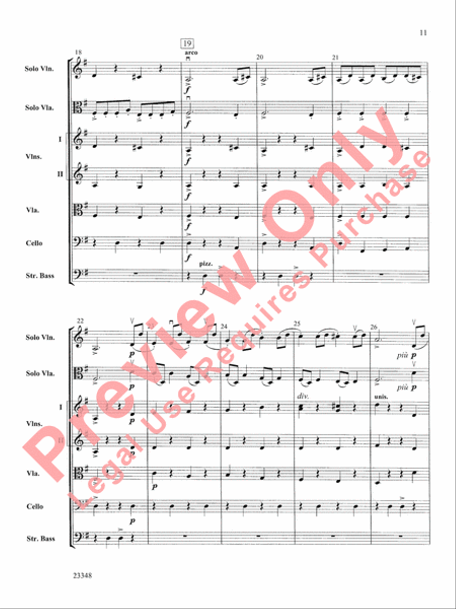 Air and Rigaudon Air and Rigaudon String Orchestra scores gallery preview page 12