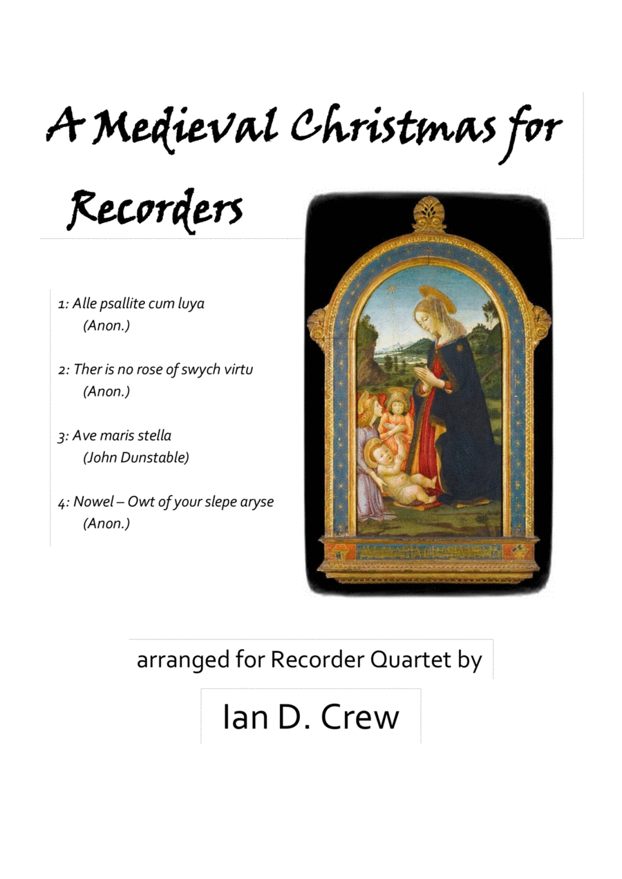 A Medieval Christmas for Recorders Small Ensemble scores gallery preview page 1