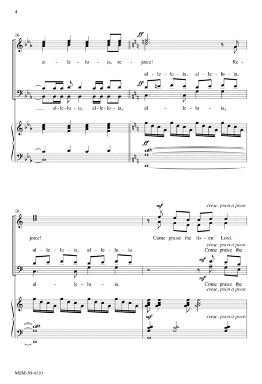 Easter Introit and Benediction 4-Part scores gallery preview page 4