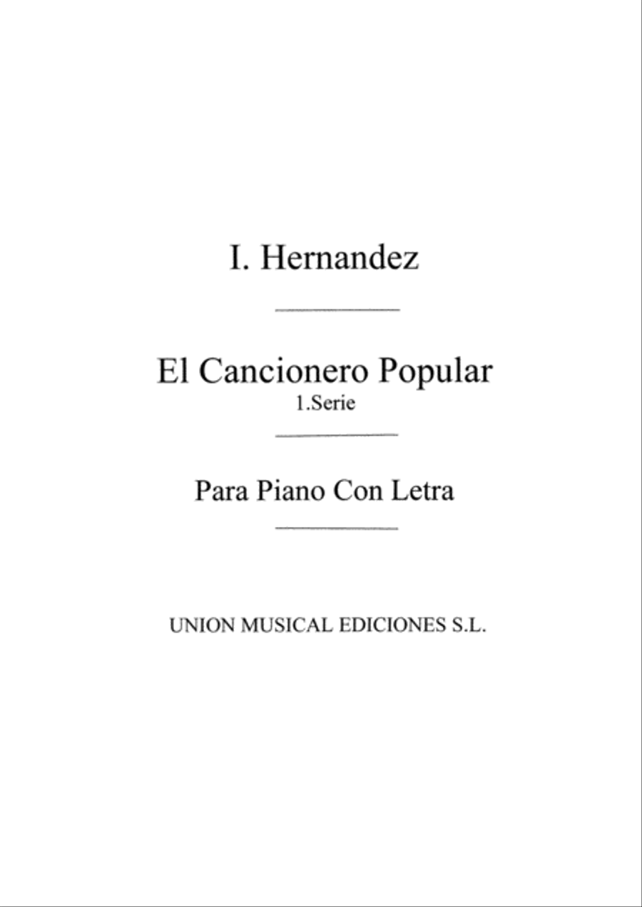 El Cancionero Popular Serie 1 Voice scores gallery preview page 1