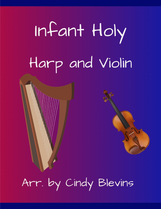 Book cover for Infant Holy, for Harp and Violin