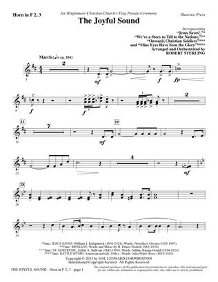 The Joyful Sound - F Horn 2, 3