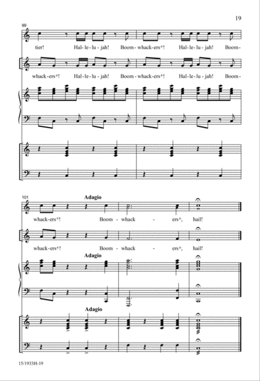 Classical Boomwhackers Unison Choir scores gallery preview page 19