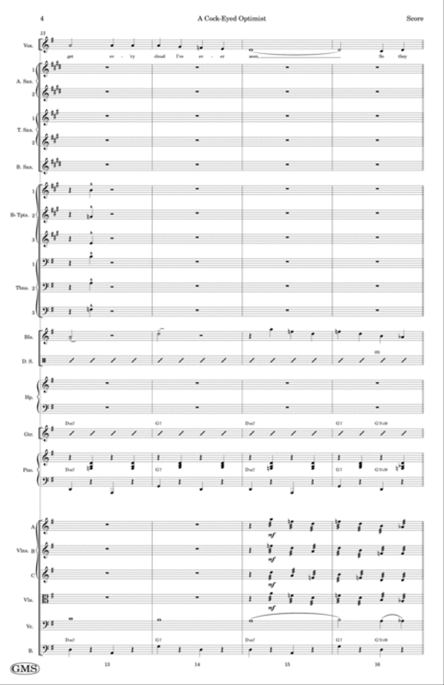A Cock-eyed Optimist Jazz Ensemble scores gallery preview page 4