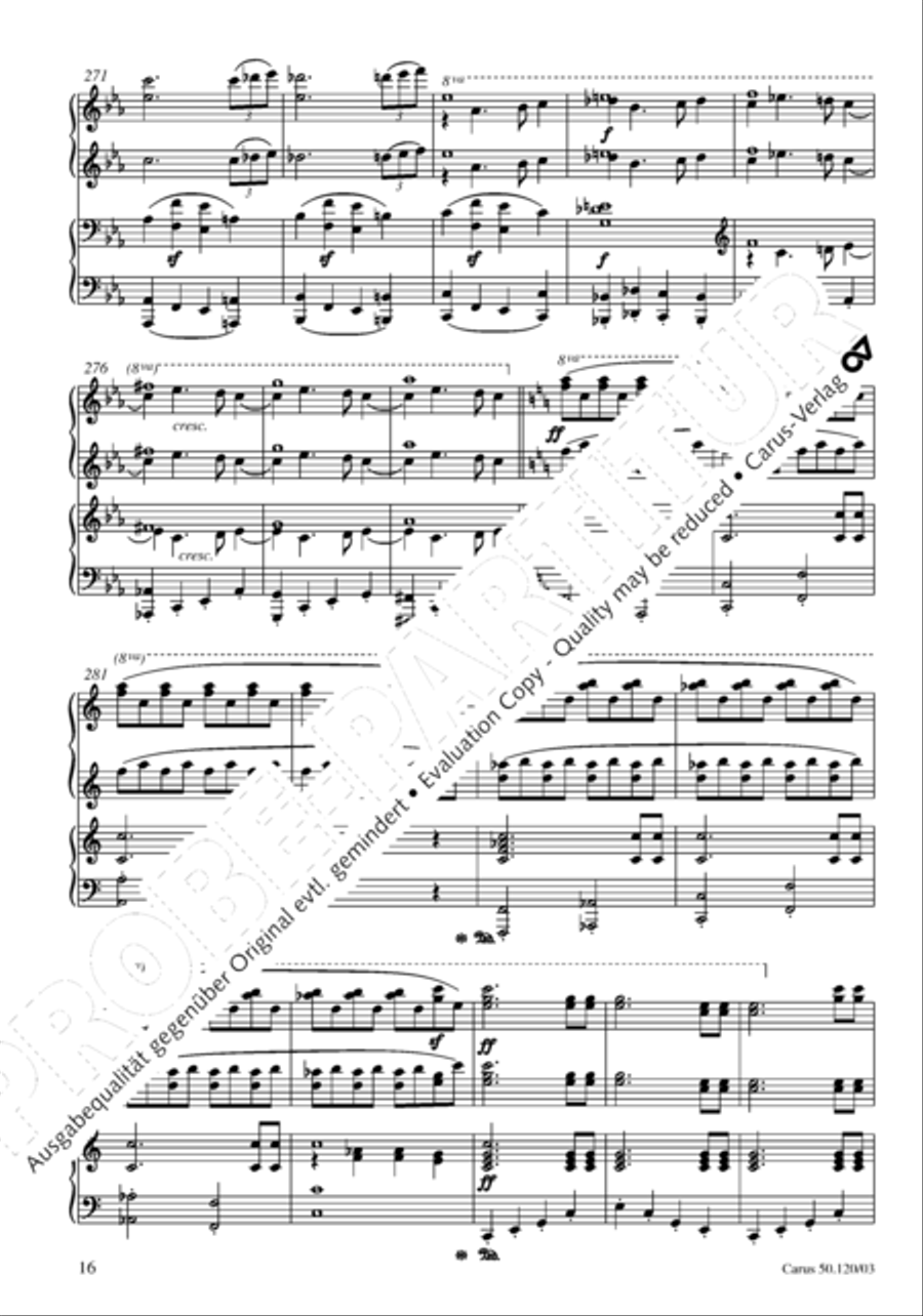 Christoforus + Das Tochterlein des Jairus (Gesamtausgabe, Bd. 9) 4-Part scores gallery preview page 17