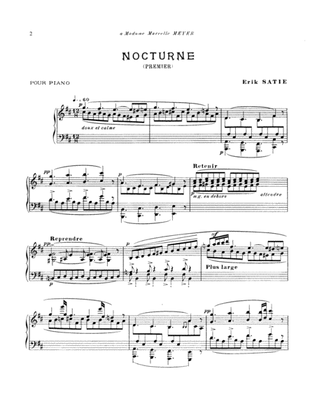 Book cover for Satie: First Nocturne