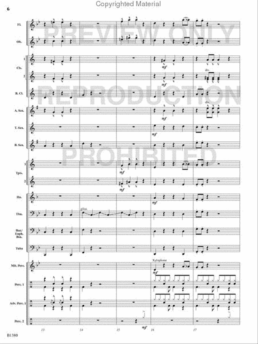 Traffic Jam Concert Band scores gallery preview page 5