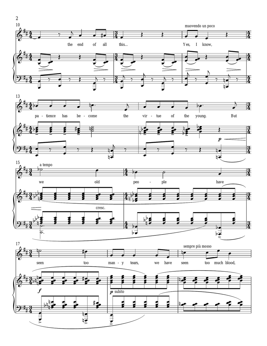 Shall We Ever See The End Of All This! Piano, Vocal scores gallery preview page 2