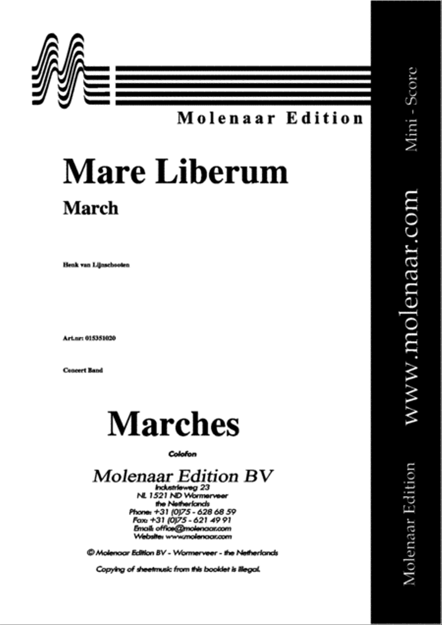 Mare Liberum Mare Liberum Concert Band scores gallery preview page 2