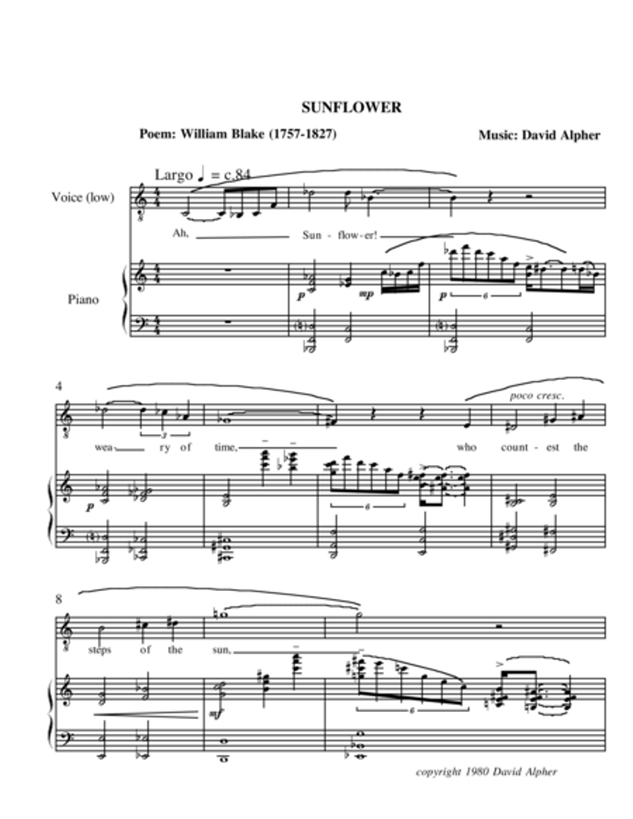 Sunflower Voice scores gallery preview page 1