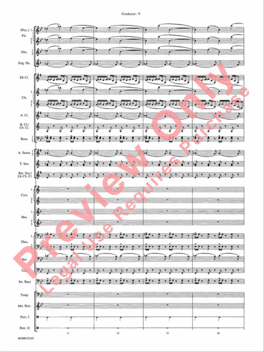 Fanfare and Allegro Concert Band scores gallery preview page 12