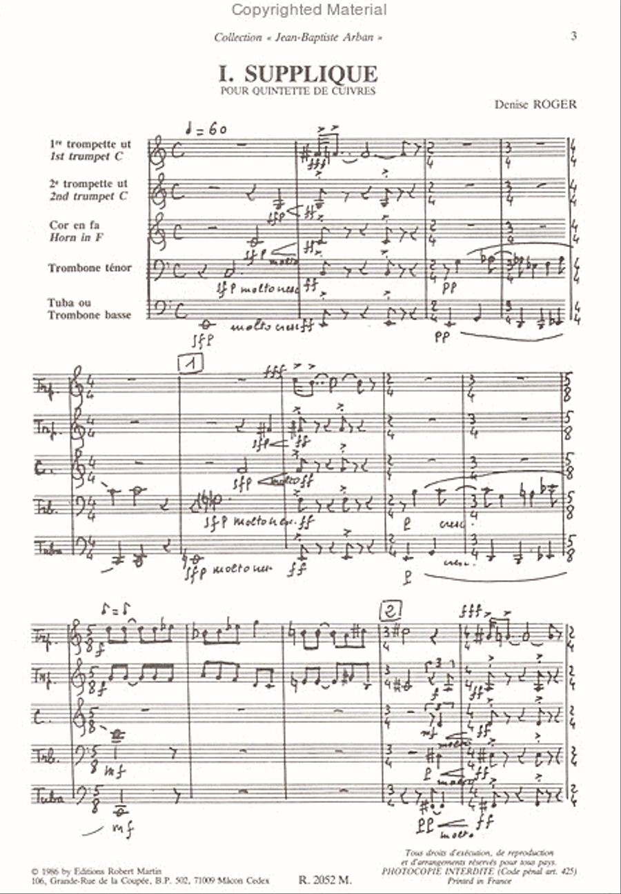 Supplique - polychromie School and Community scores gallery preview page 2