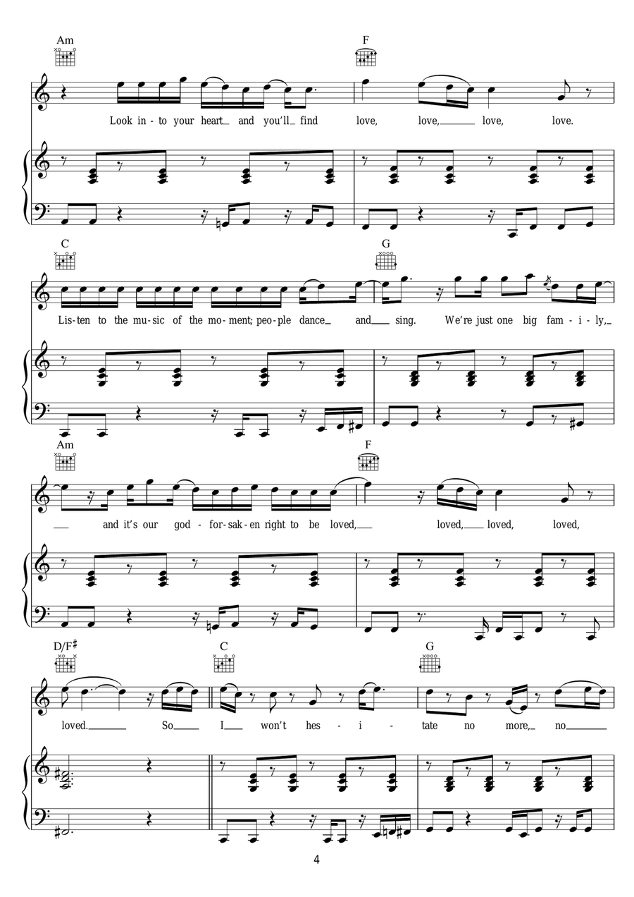 I'm Yours Acoustic Guitar scores gallery preview page 4