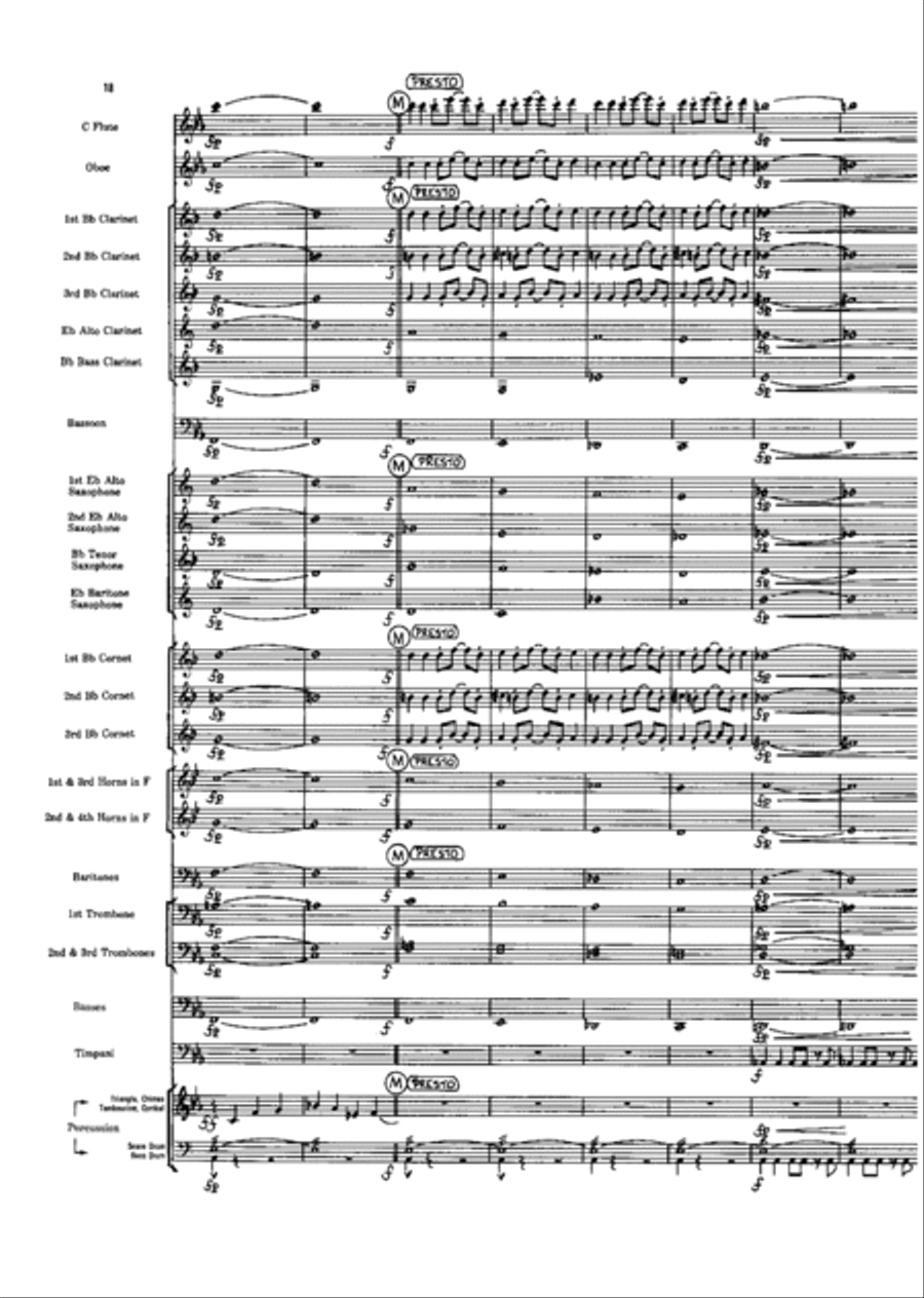 Short Prelude With Perspectives Concert Band scores gallery preview page 18
