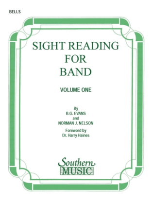 Book cover for Sight Reading for Band, Book 1