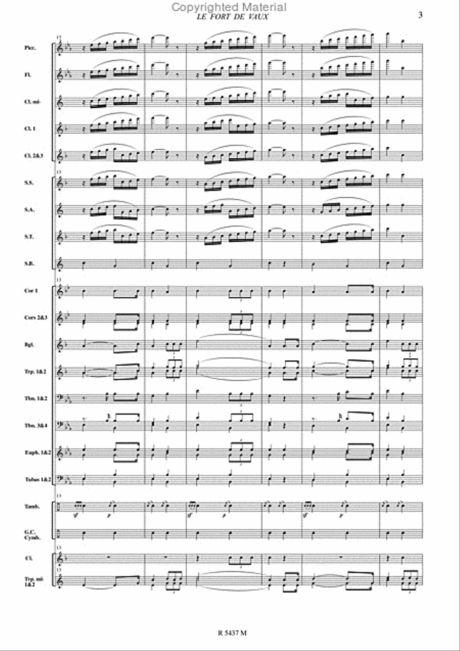 Le fort de vaux Le fort de vaux Concert Band scores gallery preview page 4