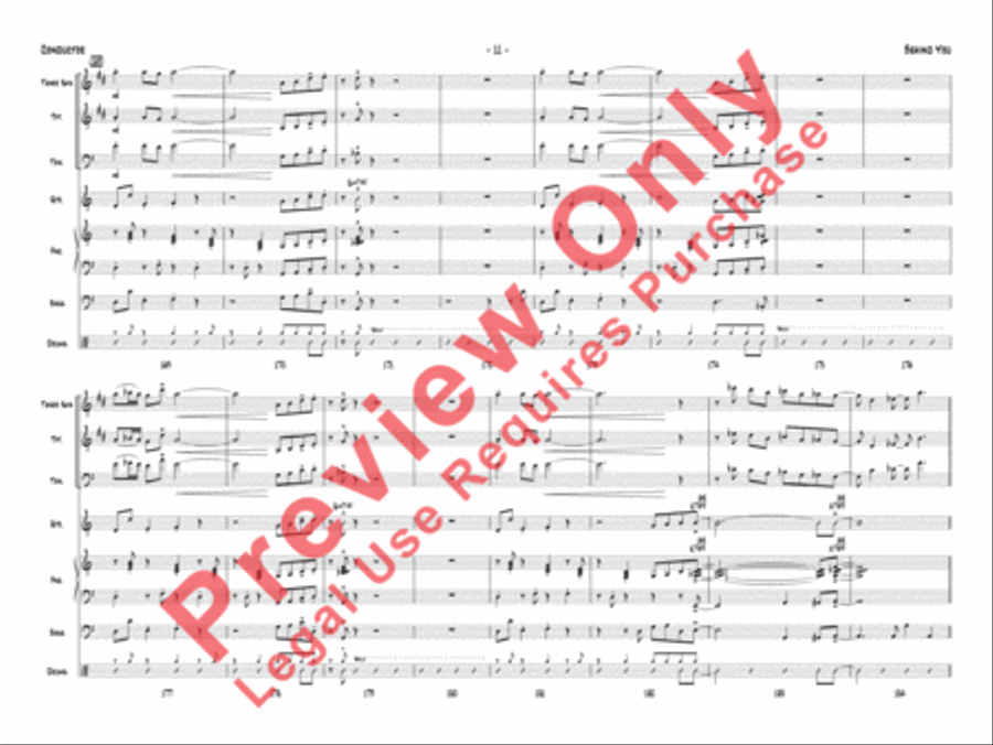 Behind You Jazz Ensemble scores gallery preview page 12