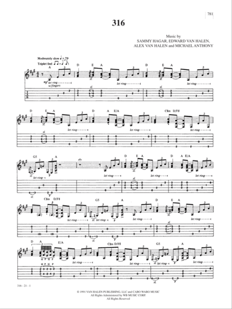 316 Guitar Tablature scores gallery preview page 1