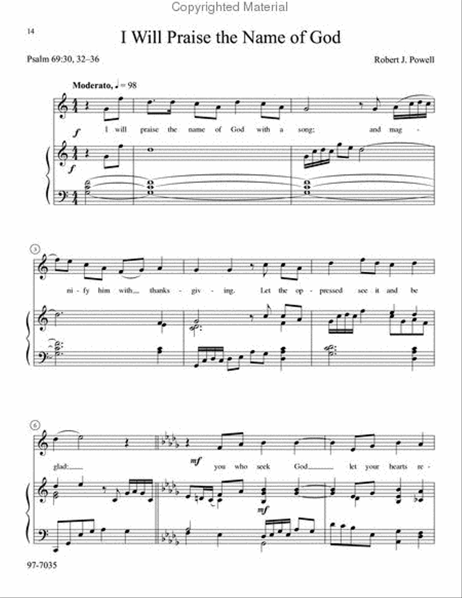 Songs from the Psalms Songs from the Psalms Voice scores gallery preview page 5