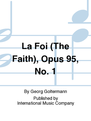 Book cover for La Foi (The Faith), Opus 95, No. 1