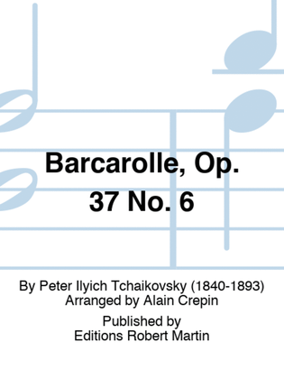 Barcarolle, Op. 37 No. 6